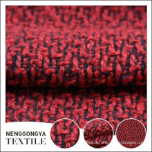 China personalizado de alta qualidade tecido chenille vermelho bonito para o vestido